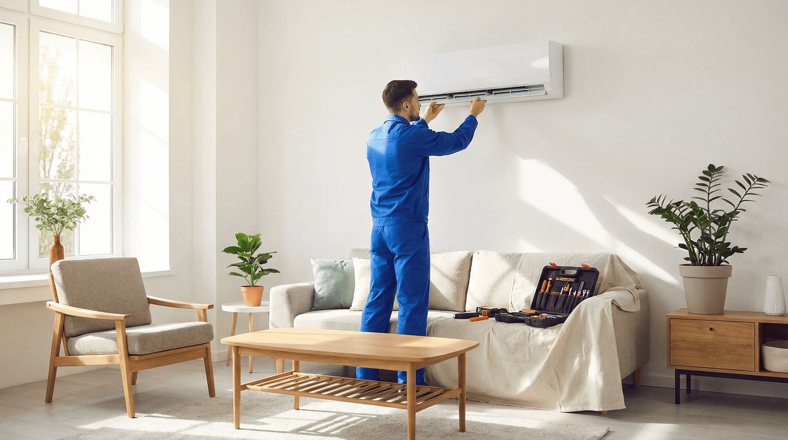 家庭用エアコン設置